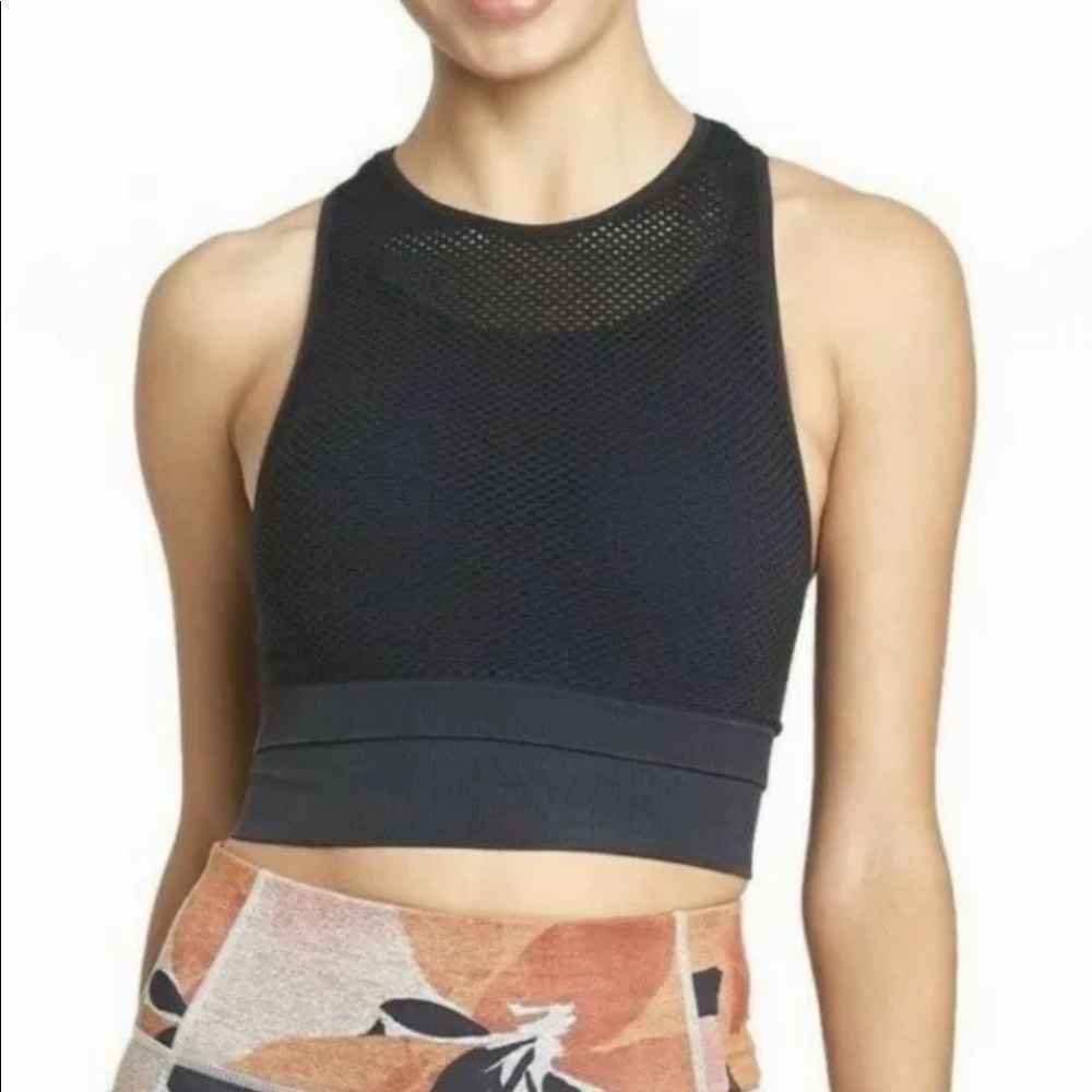 Joylab High Neck Double Layer Black Sports Bra Size Small